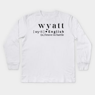 Wyatt Kids Long Sleeve T-Shirt